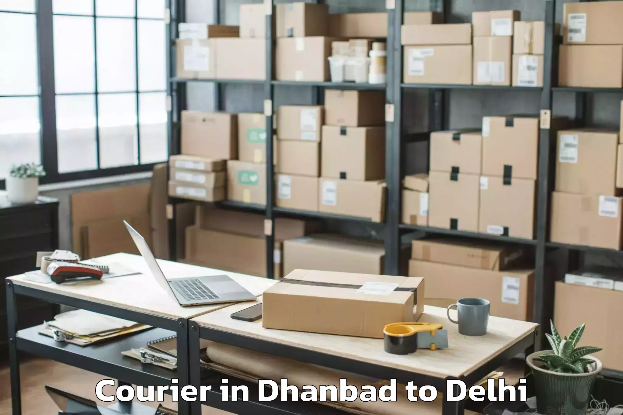 Book Dhanbad to V3s East Centre Mall Courier Online